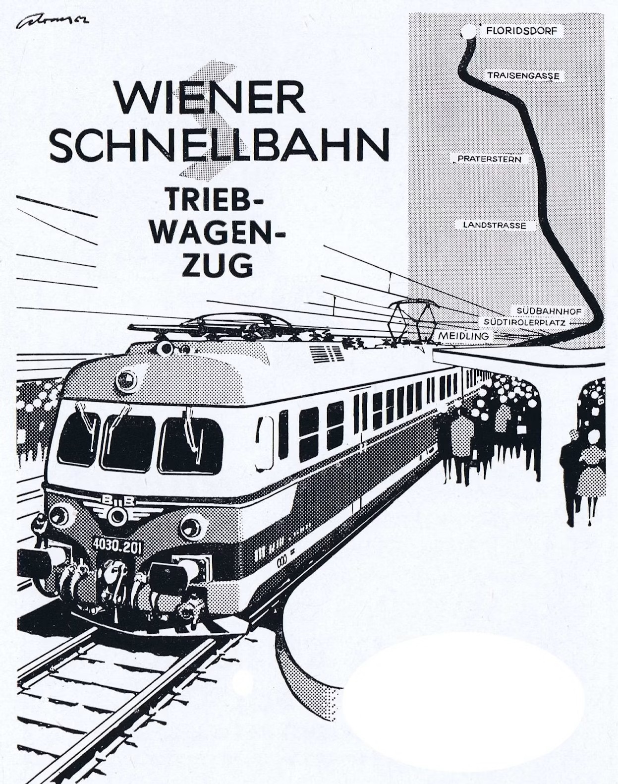 Werbung für die neue Wiener Schnellbahn